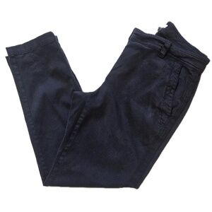 J. Jill Chino Pants Womens 8P Navy‎ Blue Twill Straight Leg Stretch Casual